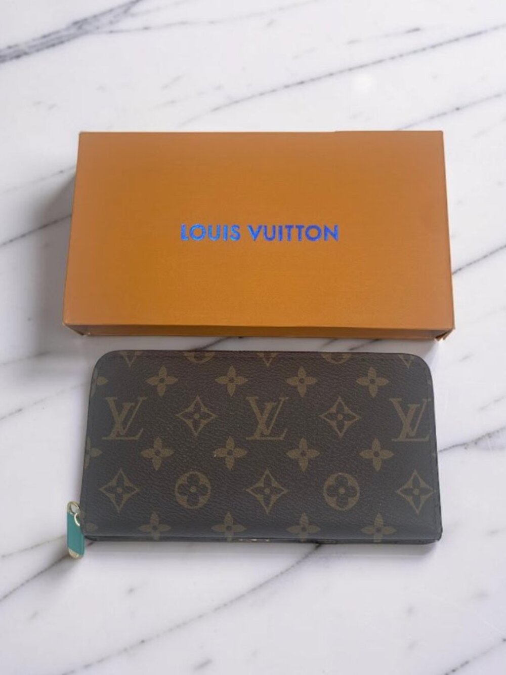Louis Vuitton Monogram Zippy Zip Wallet Brown Long Wallet